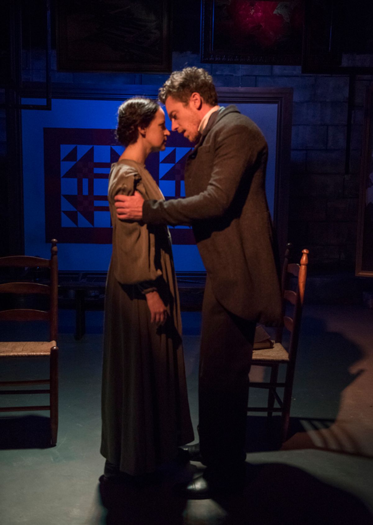 Ashley Neal (Grace Marks) and Steve Haggard (Simon Jordan) at 