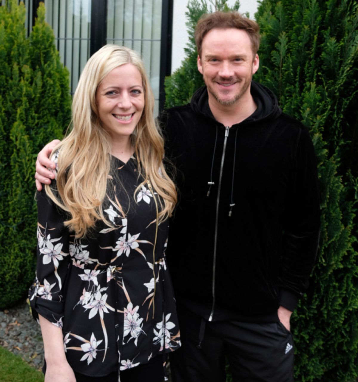 Sara Jeffs with Russell Watson. at 