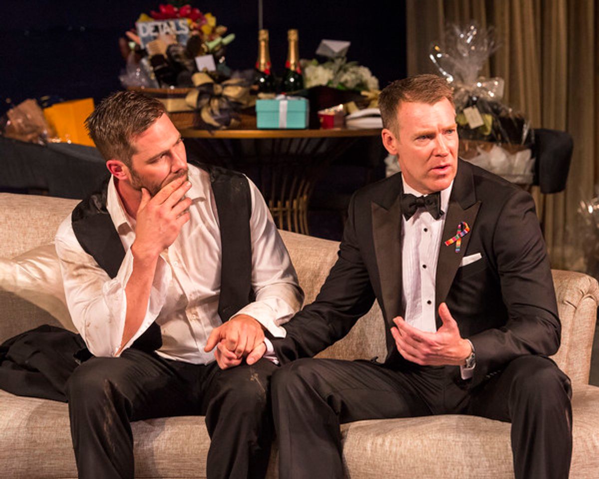 Luke Macfarlane and Brian Hutchison at 