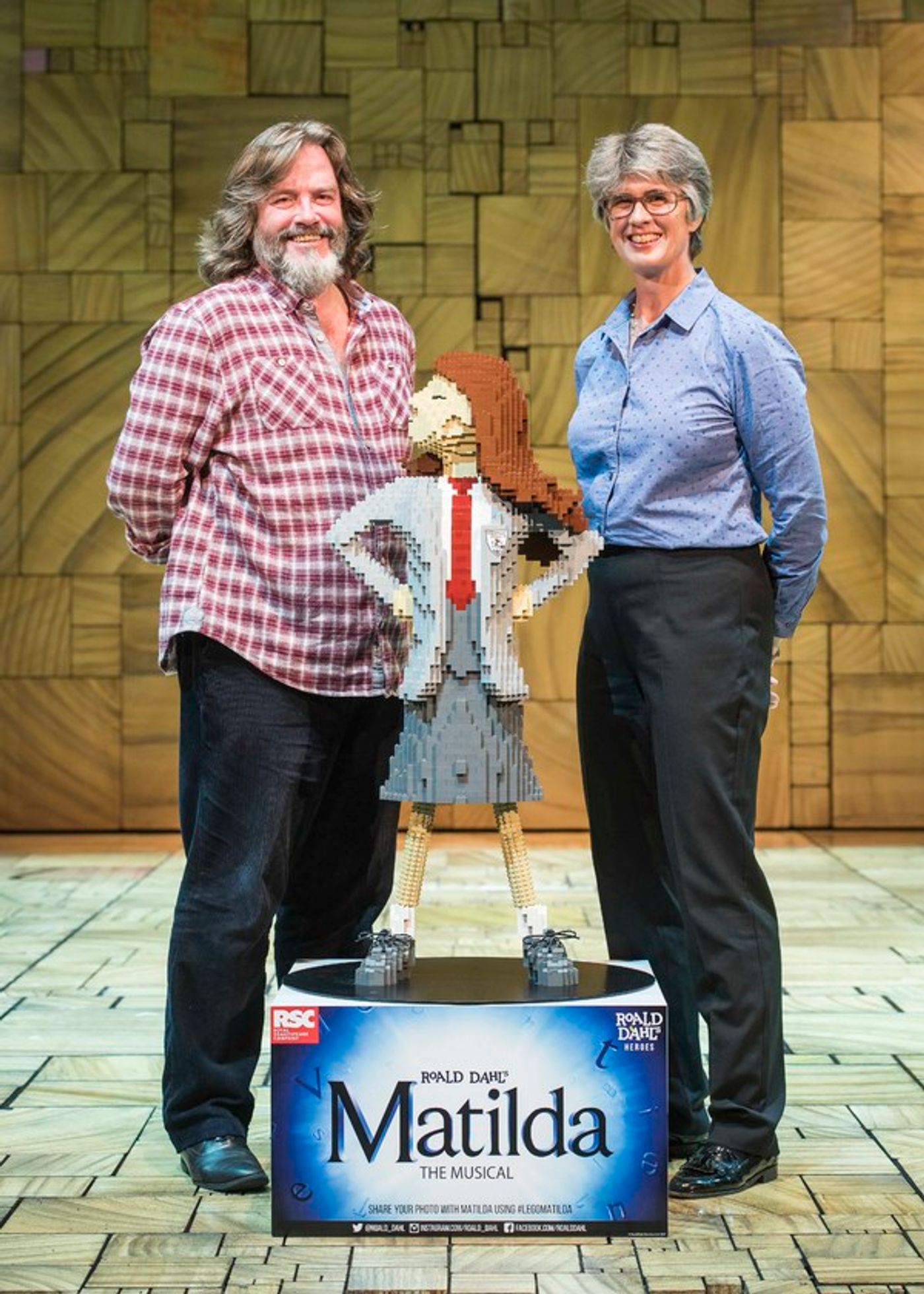 Photo Flash: LEGO Matilda Unveiled in the West End in Honor of Roald Dahl Day  Image