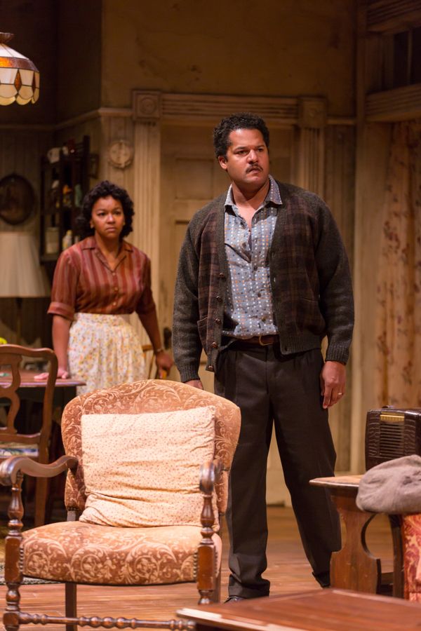 Crystal A. Dickinson (Ruth Younger) and Brandon J. Dirden (Walter Lee Younger) in in  Photo