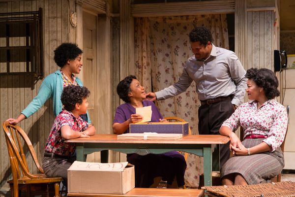 Jasmine Batchelor (Beneatha Younger), Owen Tabaka (Travis Younger), Brenda Pressley ( Photo