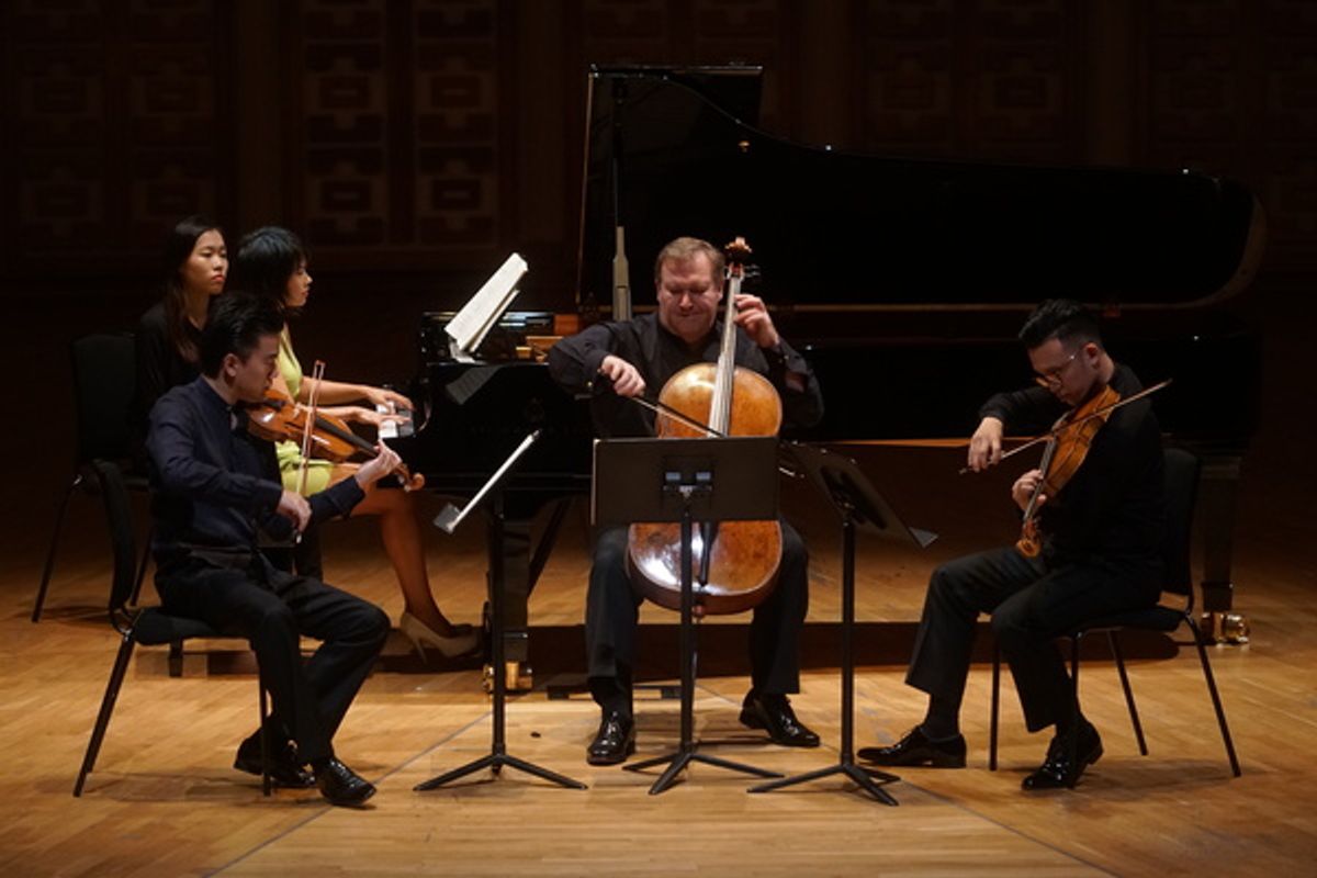 Yuja Wang with Jing Wang, Richard Bamping and Andrew Ling at 