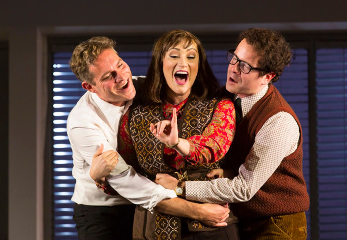 Mark Umbers, Eden Espinosa, and Damian Humbley at 