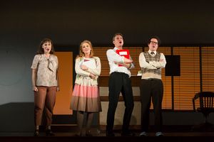 Eden Espinosa, Jennifer Ellis, Mark Umbers, and Damian Humbley Photo