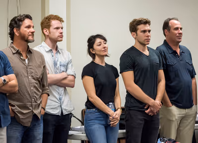 David Atkinson, Max Chernin, Carmen Cusack, Devin Archer and David Kirk Grant Photo