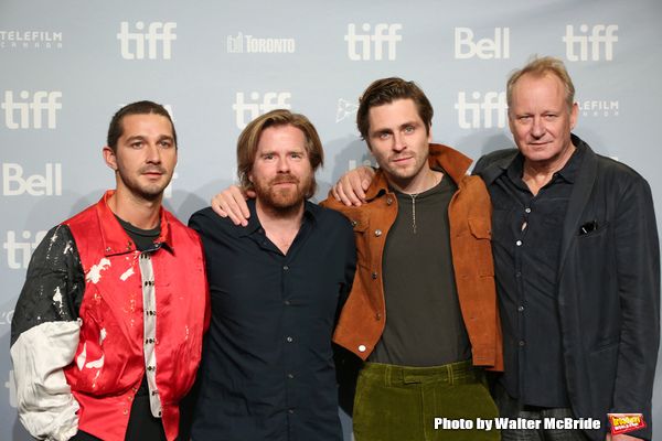 Shia LaBeouf,  Janus Metz, Sverrir Gudnason and Stellan Skarsgard  Photo