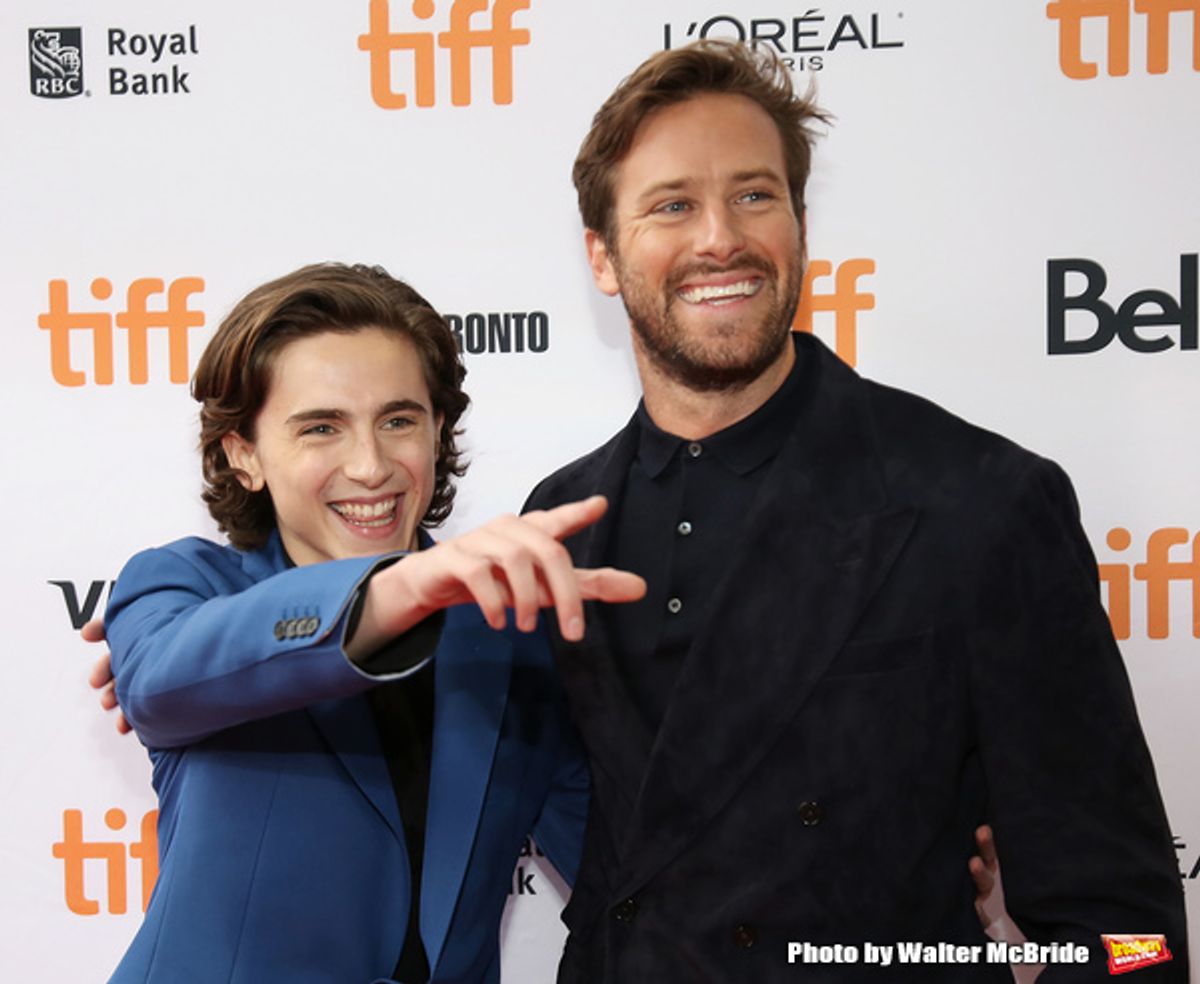 Timothee Chalamet and Armie Hammer at 