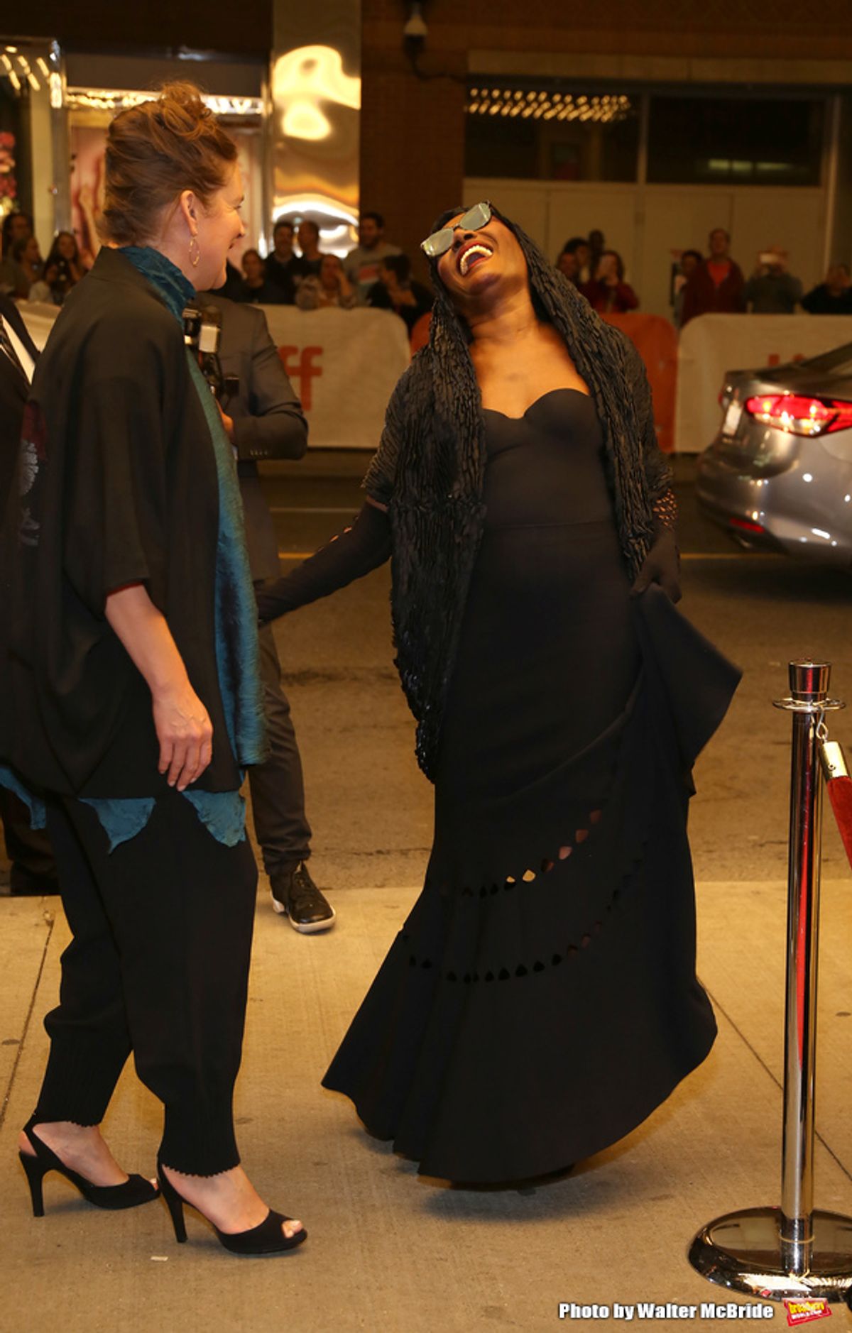 Director Sophie Fiennes and Grace Jones at 