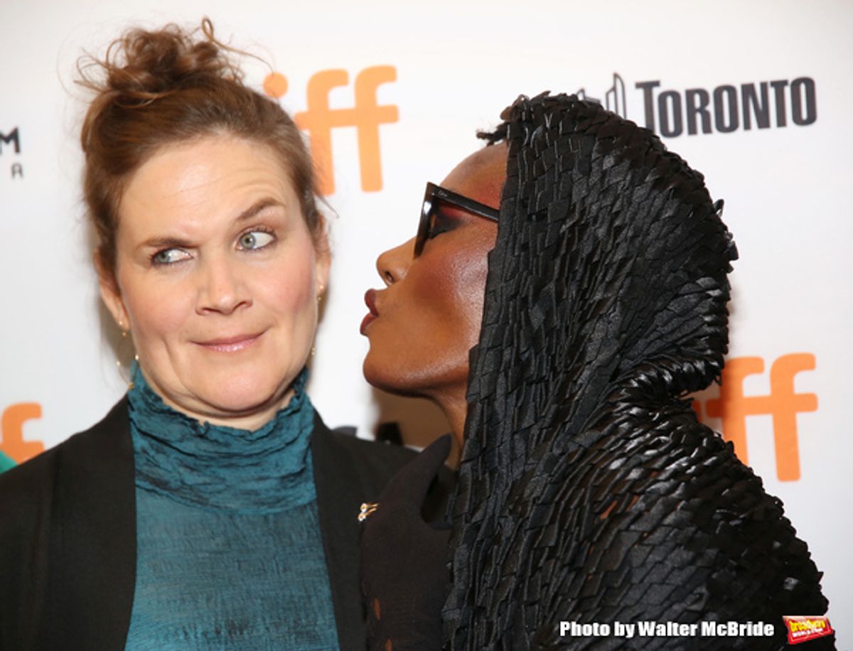 Director Sophie Fiennes and Grace Jones  at 