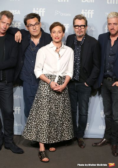 Stephen Dillane, director Joe Wright, Kristin Scott Thomas, Gary Oldman and screenwri Photo