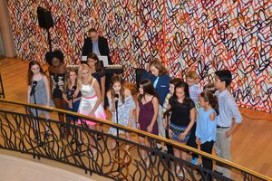 Joe Baker (Musical Director) and the cast-Madison Mullahey, Carrie Berk, Abigail Shapiro, Jamilah Rosemond, Victoria Csatay, Alexa Reeva, Alex St. Andre, Cameron Mann, Miranda Jo Demott, Jack Richman, Merin McCallum, James Ignacio and Isabelle Livingston @ BroadwayWorld Joe Baker (Musical Director) and the cast-Madison Mullahey, Carrie Berk, Abigail Shap Photo