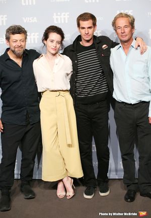 Andy Serkis, Claire Foy, Andrew Garfield and Jonathan Cavendish Photo