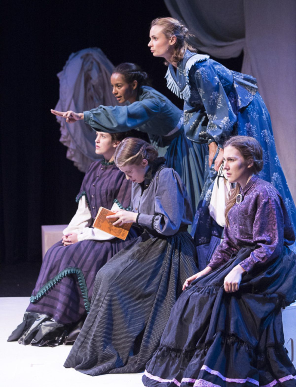 L-R, Claire Allegra Taylor, Katya Collazo, Laurel Andersen, Malin Barr, Kelly Teaford  at 