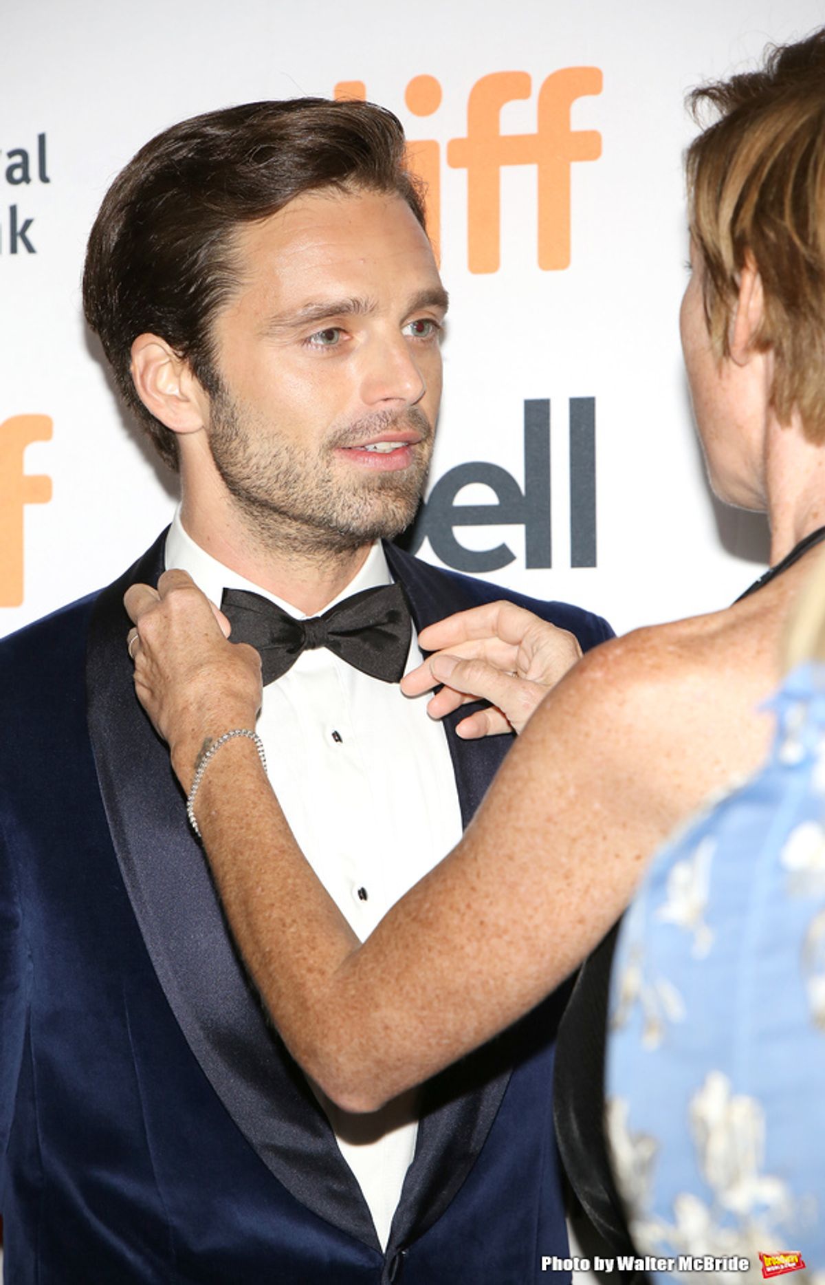 Sebastian Stan and Julianne Nicholson at 