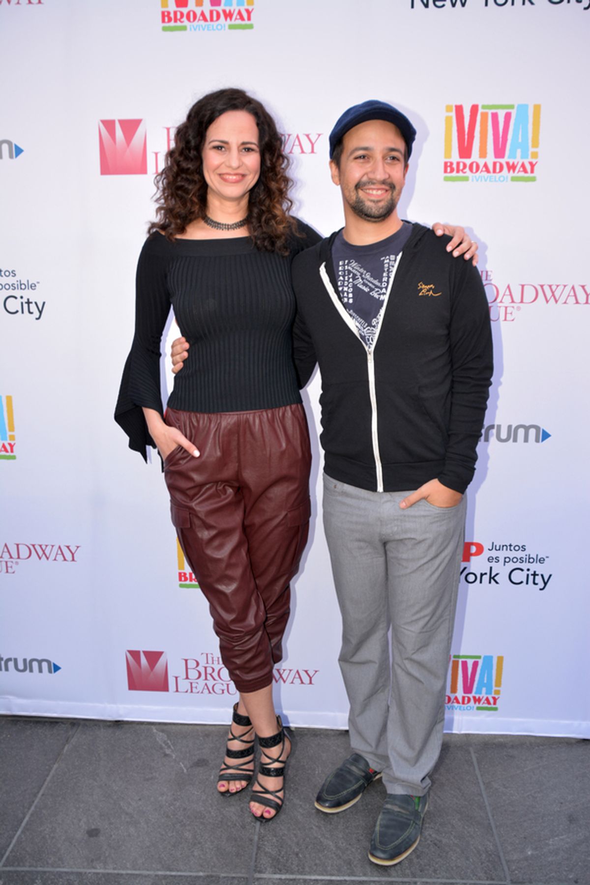 Mandy Gonzalez and Lin-Manuel Miranda at 