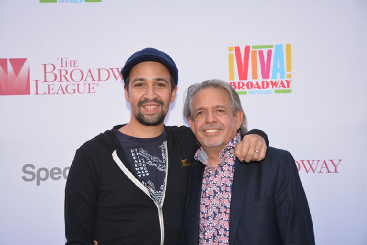 Lin-Manuel Miranda and Luis Miranda at 