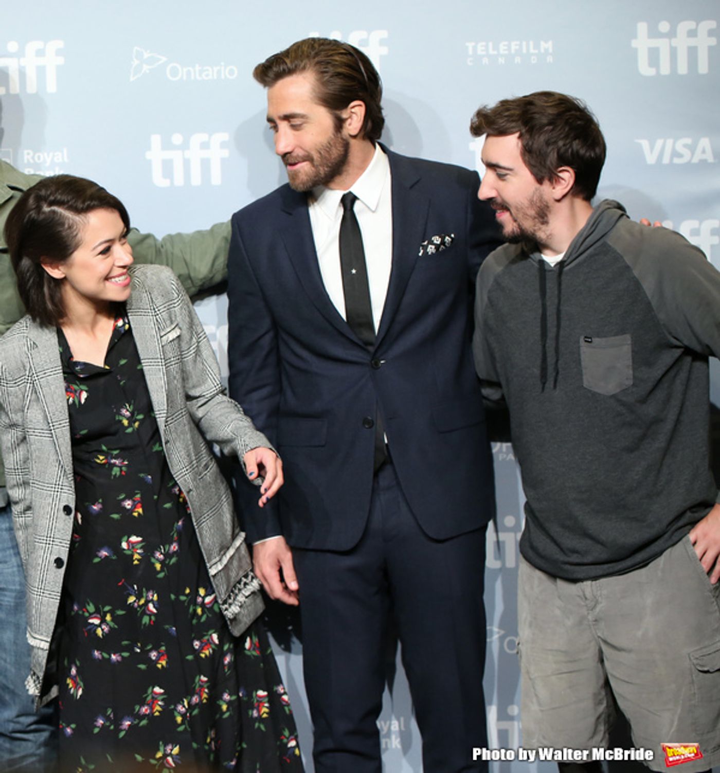 Photo Coverage: Jake Gyllenhaal, Tatiana Maslany, and More from STRONGER Meet the Press Photo Coverage: Jake Gyllenhaal, Tatiana Maslany, and More from STRONGER Meet the Press Image