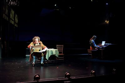 Preston Dyar as Salieri and Nat Zegree as Mozart Photo