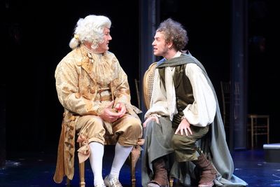 Preston Dyar as Salieri and Nat Zegree as Mozart Photo