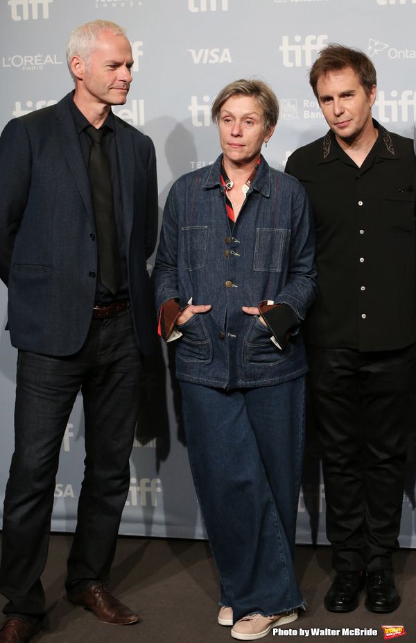 Martin McDonagh, Frances McDormand and Sam Rockwell Photo
