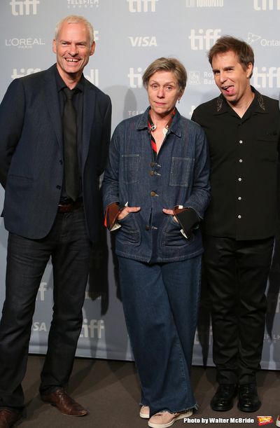 Martin McDonagh, Frances McDormand and Sam Rockwell  Photo
