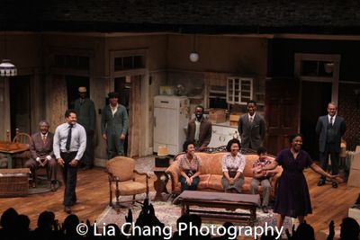 Two River Theater's A RAISIN IN THE SUN opening night curtain call with Willie Dirden Photo