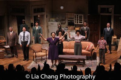 Two River Theater's A RAISIN IN THE SUN opening night curtain call with Willie Dirden Photo
