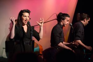 Hanna Burke with Adrian Rifat and Will Anderson @ BroadwayWorld Hanna Burke with Adrian Rifat and Will Anderson Photo