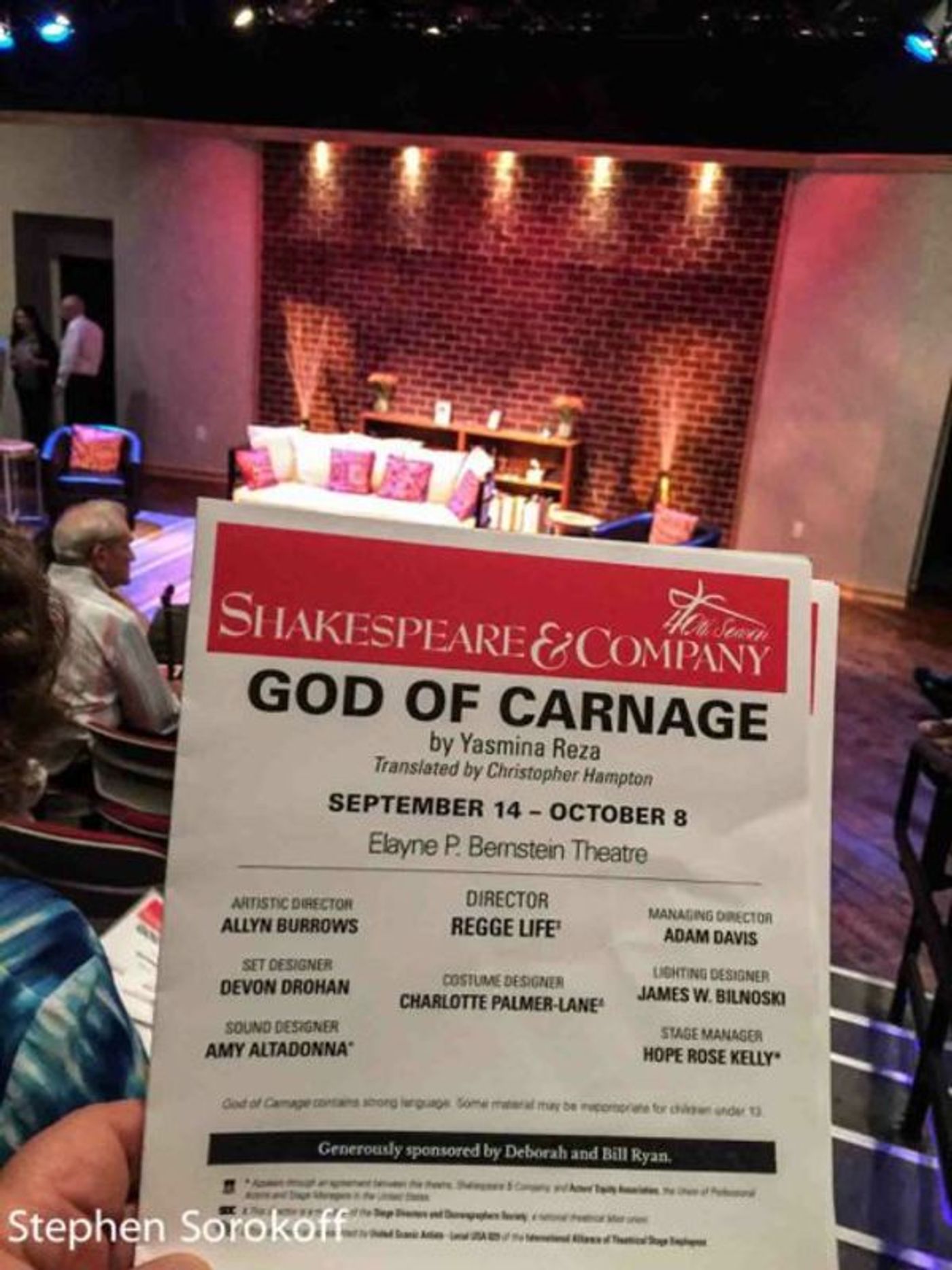 Photo Coverage: GOD OF CARNAGE Celebrates Opening Night at Shakespeare & Company Photo Coverage: GOD OF CARNAGE Celebrates Opening Night at Shakespeare & Company Image