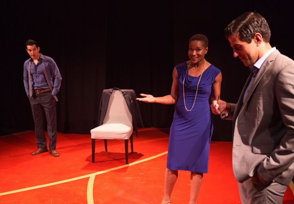 Adrian Gonzalez, RenÃ©e-Marie Brewster
and Joseph Valdez Photo