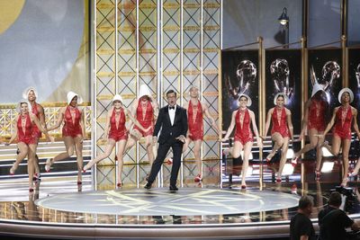 Stephen Colbert opens the show Photo