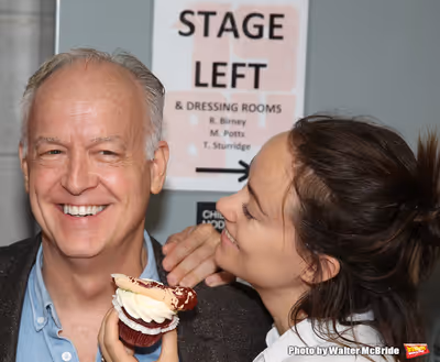 Reed Birney and Olivia Wilde Photo