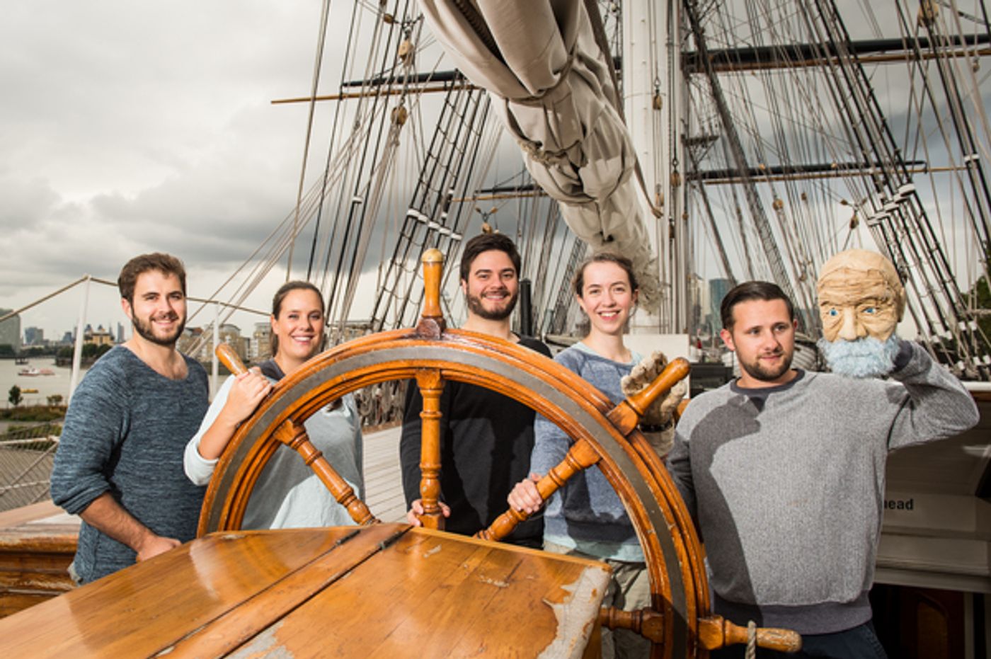 Photo Flash: Cast of IN OUR HANDS Poses Aboard The Cutty Sark  Image