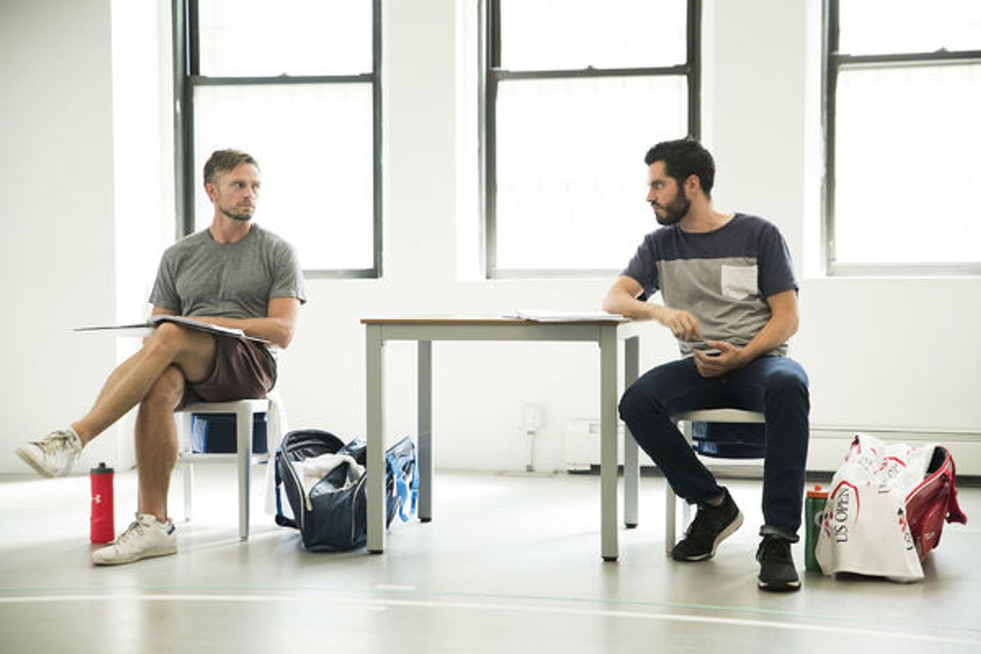 Photo Flash: In Rehearsal for Roundabout's THE LAST MATCH Off-Broadway Photo Flash: In Rehearsal for Roundabout's THE LAST MATCH Off-Broadway Image