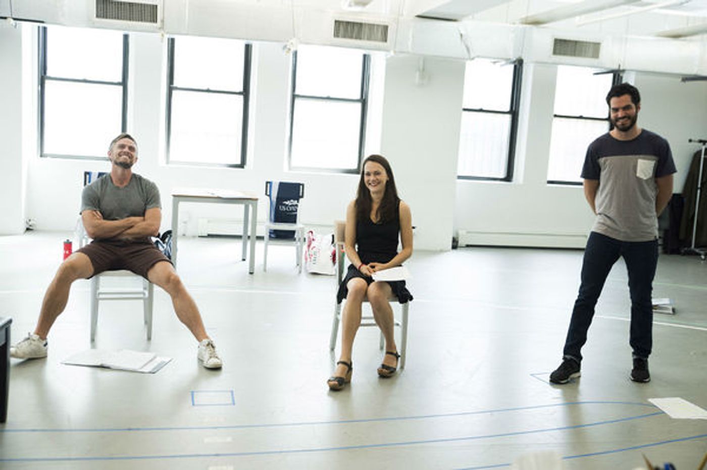 Photo Flash: In Rehearsal for Roundabout's THE LAST MATCH Off-Broadway Photo Flash: In Rehearsal for Roundabout's THE LAST MATCH Off-Broadway Image