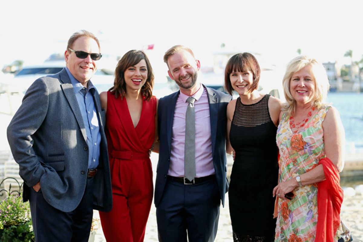 Ralph Opacic, Krysta Rodriguez, Scott Barnhardt, Susan Egan and Sherry Opacic at 