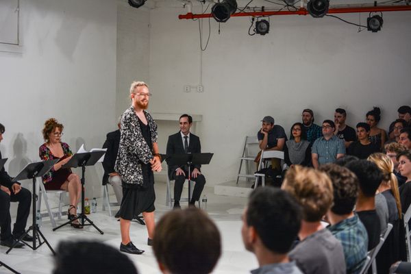 Deirdre O'Connell, Kelley Van Dilla, Bill Connington
 Photo