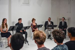 Baize Buzan, Michael Masure, Deirdre O'Connell, Peter Francis James, Bill Connington
 Photo