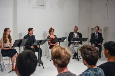 Baize Buzan, Michael Masure, Deirdre O'Connell, Peter Francis James, Bill Connington Photo