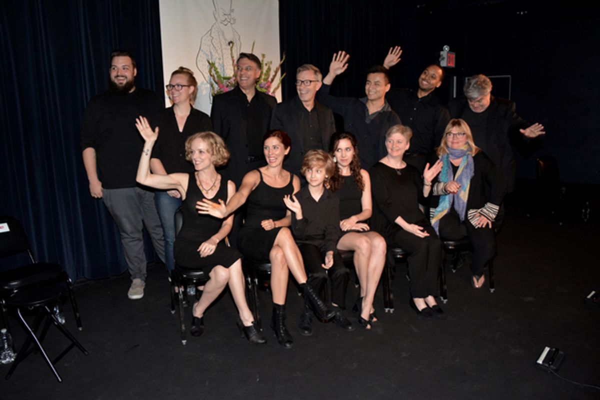 Jack Cummins, Kari Bernston, Robert Cuccioli, Arnie Burton, David Huynh, Brandon Jones, Terry Teachout, Nancy Anderson, Mara Davi, Finn Douglas, Talene Monahon, Lauren Yarger and Jenn Thompson at 