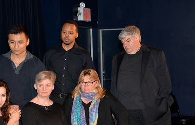 David Huynh, Brandon Jones, Terry Teachout, Lauren Yarger and Jenn Thompson Photo