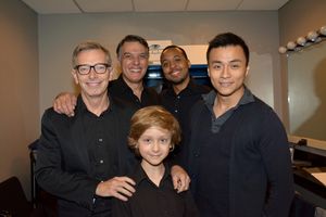 Arnie Burton, Robert Cuccioli, Brandon Jones, David Huynh and Finn Douglas @ BroadwayWorld Arnie Burton, Robert Cuccioli, Brandon Jones, David Huynh and Finn Douglas Photo