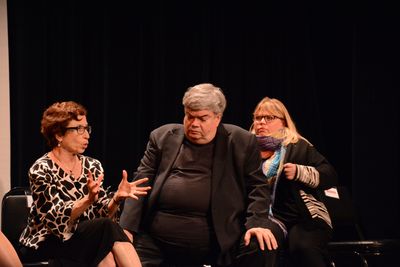 Eileen Dolgin, Terry Teachout and Jenn Thompson Photo