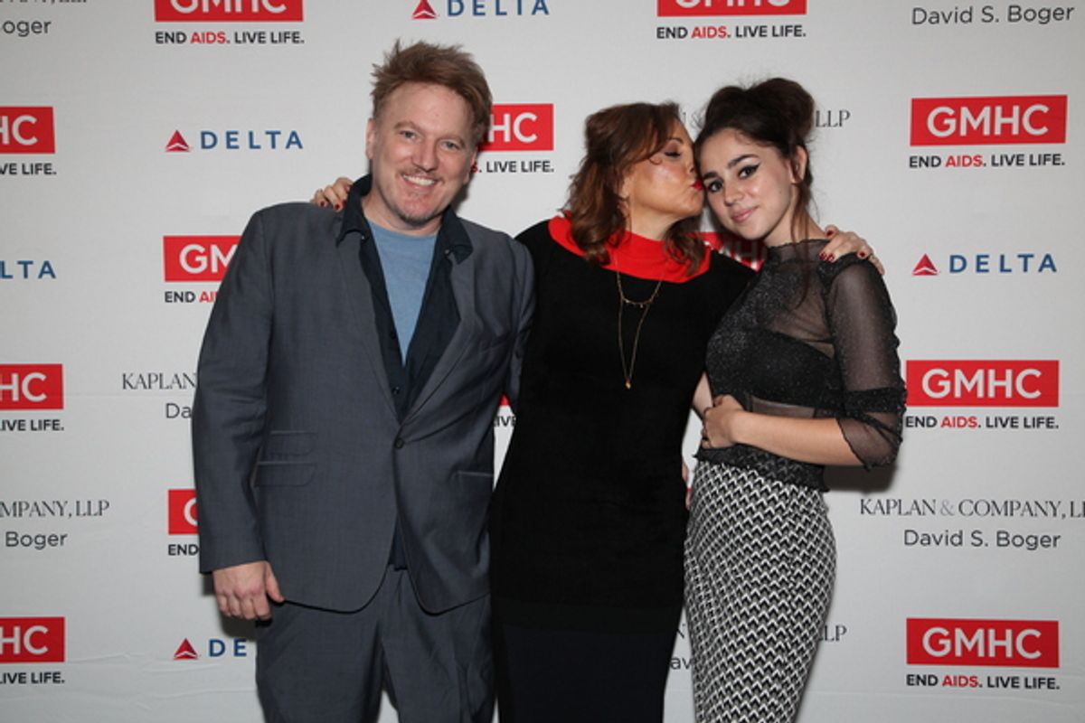 Dan Finnerty, Kathy Najimy and Samia Finnerty at 