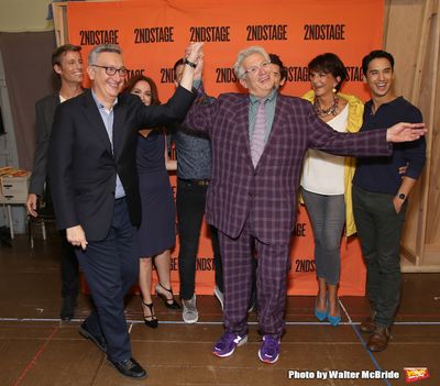 Moises Kaufman and Harvey Fierstein with cast Ward Horton, Roxanna Hope Radja, Jack D Photo