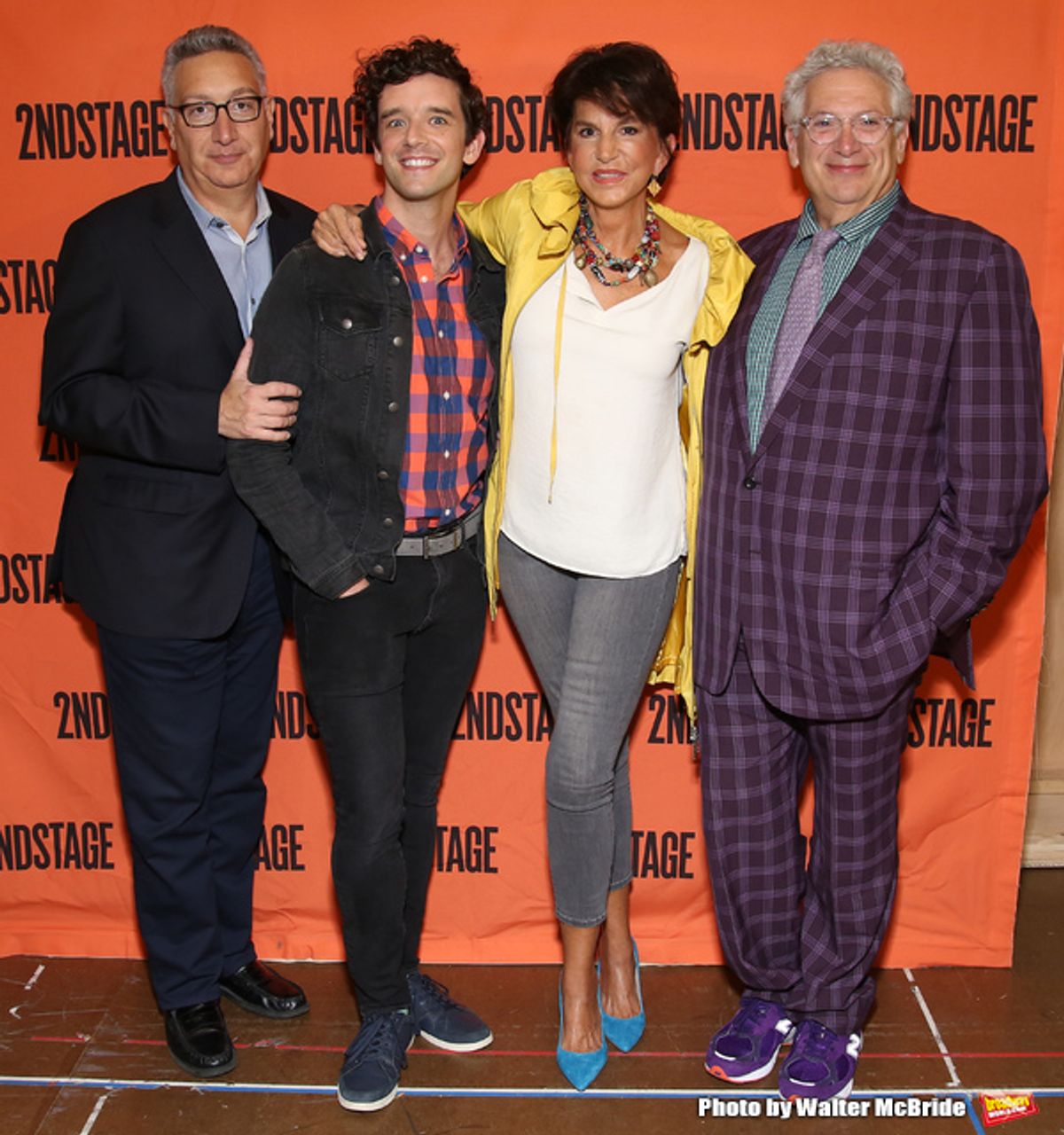 Moises Kaufman, Michael Urie, Merecedes Ruehl and Harvey Fierstein at 