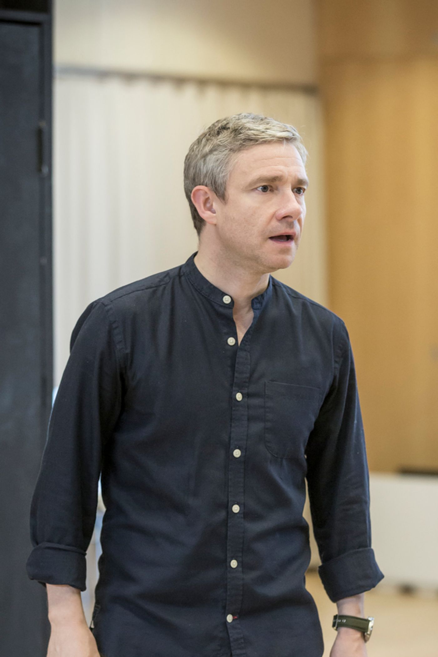 Photo Flash: In Rehearsals for LABOUR OF LOVE, Starring Martin Freeman and Tamsin Greig  Image