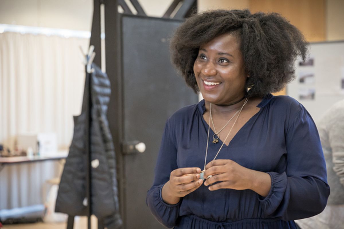 Susam Wokoma at In Rehearsals for LABOUR OF LOVE, Starring Martin Freeman and Tamsin Greig