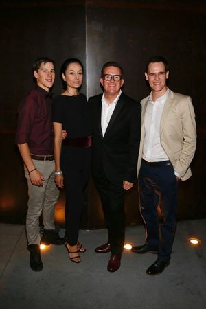 Company members Dominic North, Michela Meazza, choreographer Sir Matthew Bourne and company member Sam Archer @ BroadwayWorld Company members Dominic North, Michela Meazza, choreographer Sir Matthew Bourne and c Photo